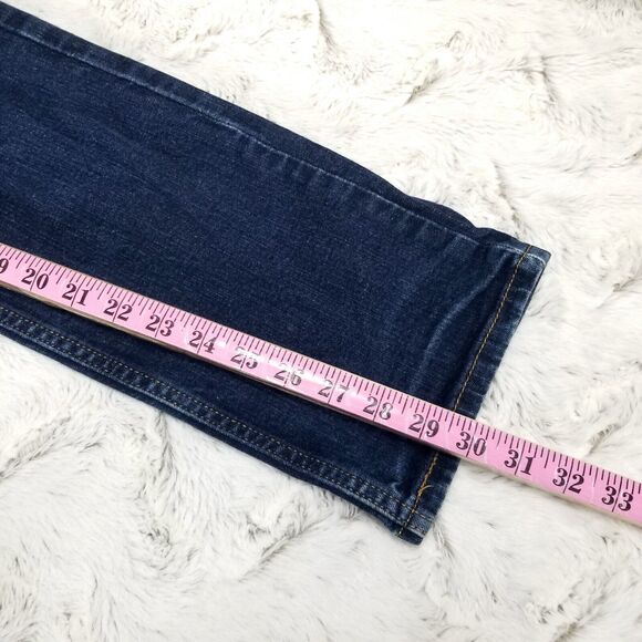 Levis jeans Mens 31×30 Blue 514 Straight Denim Relaxed Dark Wash - Picture 6 of 12